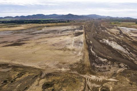 Imagen aérea de campos